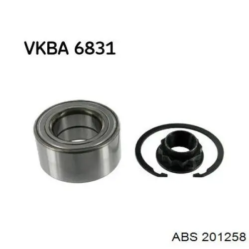 Купити 201258 ABS Підшипник ступиці передньої