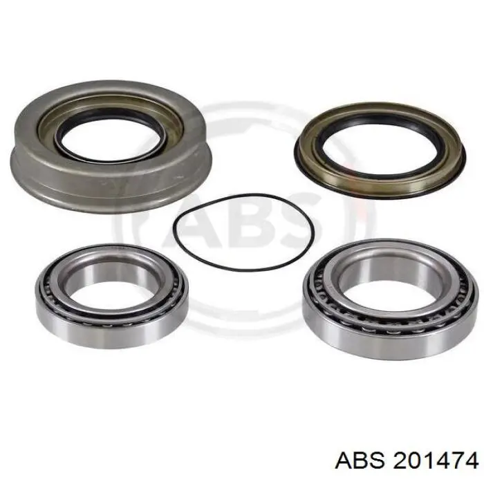 Комплект підшипник маточини передньої ABS 201474 ціна, від 31.39 USD