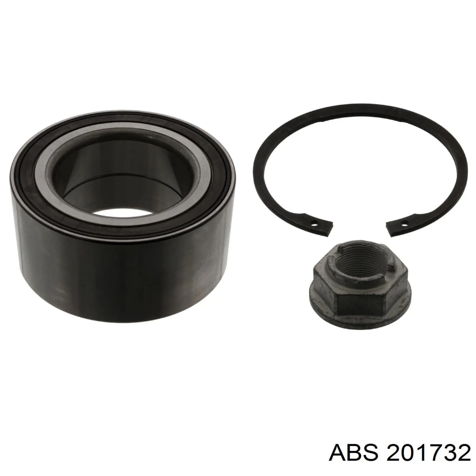 Підшипник маточини передньої/задньої ABS 201732 ціна, від 37.33 USD