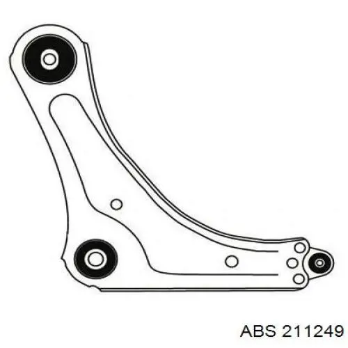 Важіль передній лівий ABS 211249 ціна, від 42.02 USD