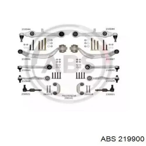 Комплект важелів передньої підвіски 219900 ABS