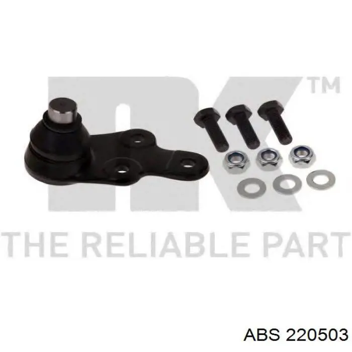 Кульова опора, нижня, права ABS 220503 ціна, від 15.82 USD