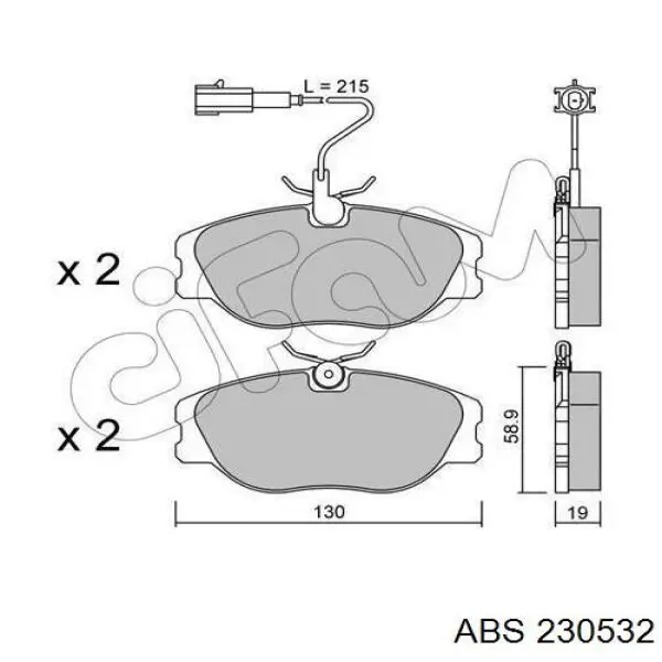 Купити 230532 ABS Рульовий наконечник