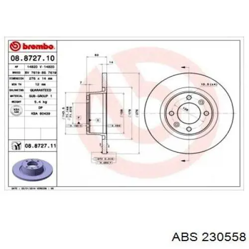 Купити 230558 ABS Рульовий наконечник