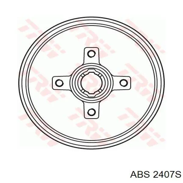 2407S ABS Барабан гальмівний задній