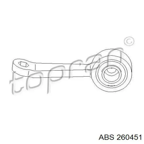 Стійка стабілізатора переднього, права 260451 ABS
