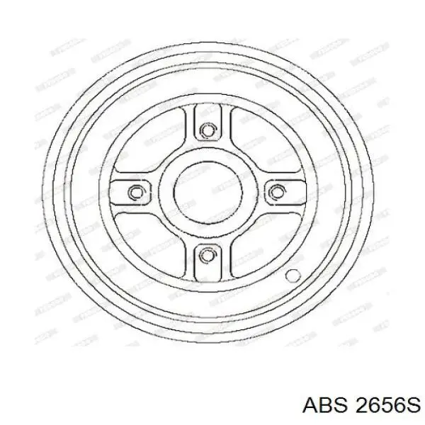 Купити 2656S ABS Барабан гальмівний задній