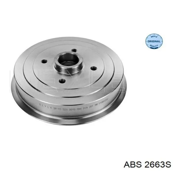 Барабан гальмівний задній ABS 2663S ціна, від 32.87 USD