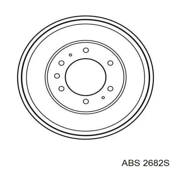 Купити 2682S ABS Барабан гальмівний задній