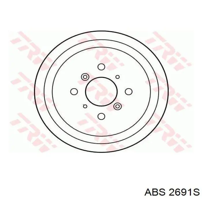 Купити 2691S ABS Барабан гальмівний задній
