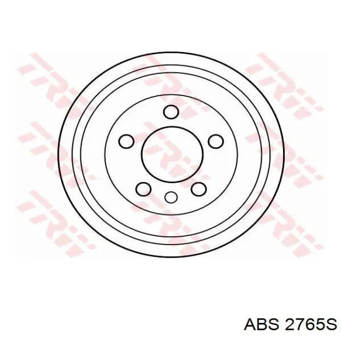 Купити 2765S ABS Барабан гальмівний задній