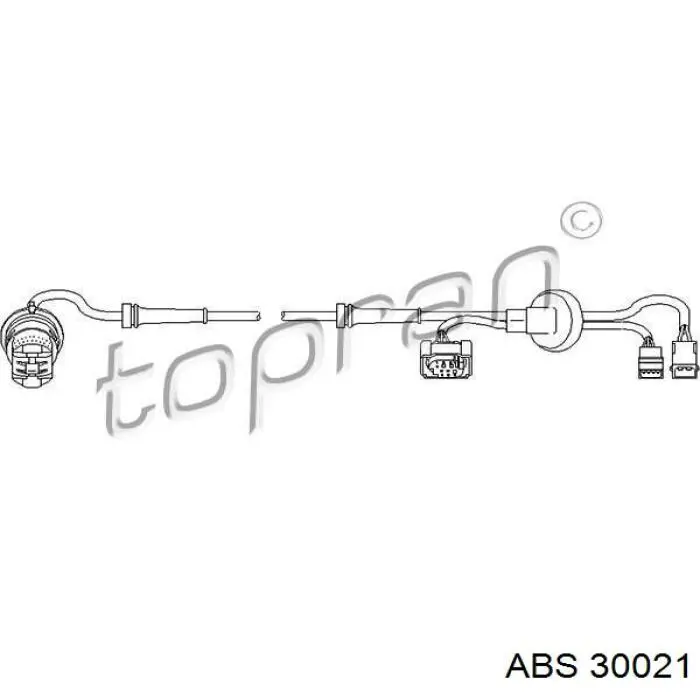 Датчик АБС (ABS) задній 30021 ABS