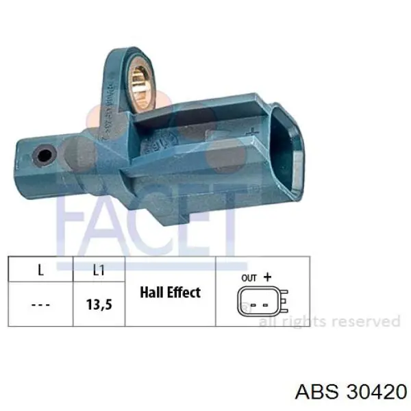Датчик АБС (ABS) задній Denckermann B180209 ціна, від 13.99 USD