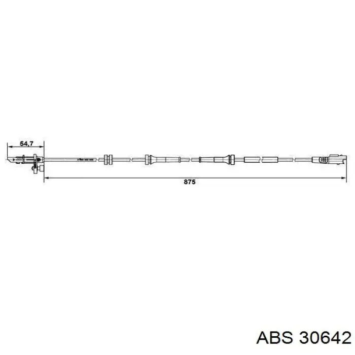 Купити 30642 ABS Датчик АБС (ABS) передній