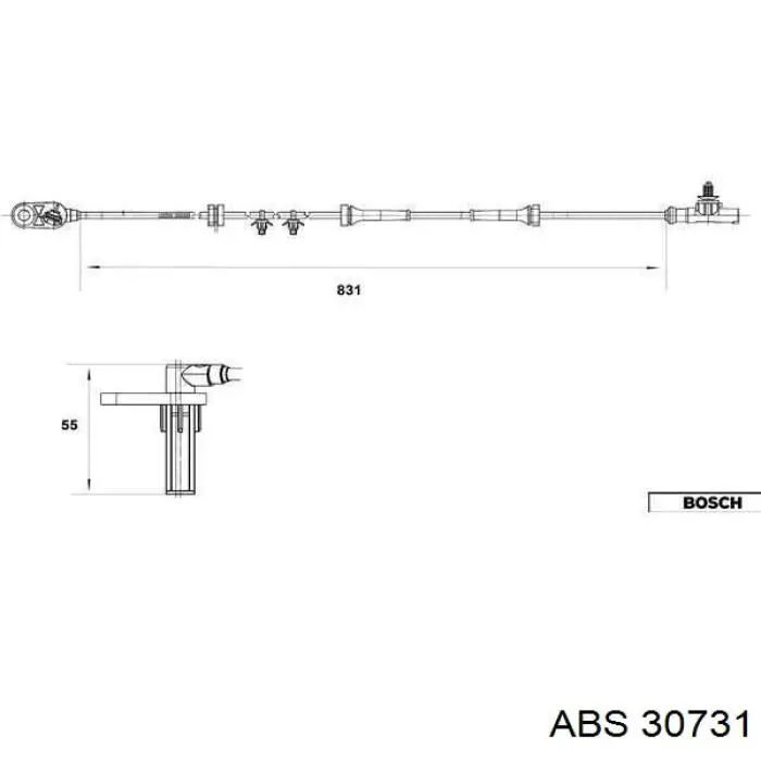 Датчик АБС задній правий Japan Parts ABS139 ціна, від 32.81 USD