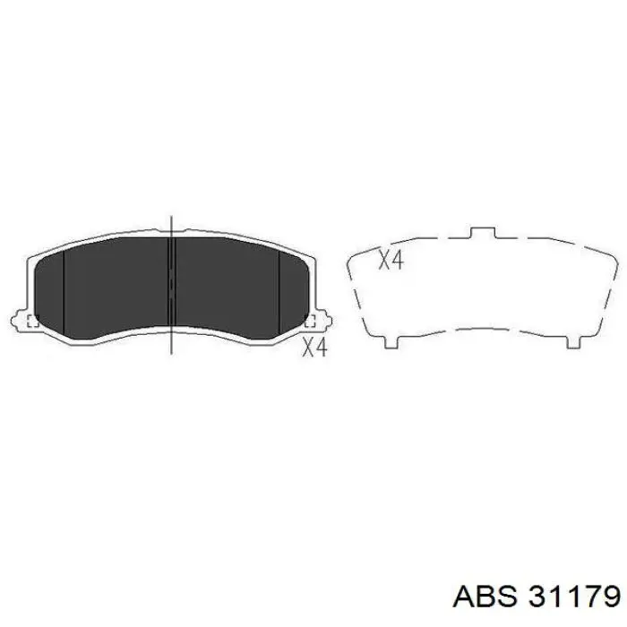 Купити 31179 ABS Датчик АБС (ABS) задній, лівий
