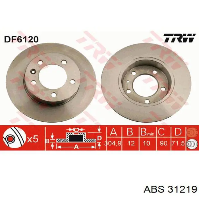 Купити 31219 ABS Датчик АБС (ABS) задній, правий