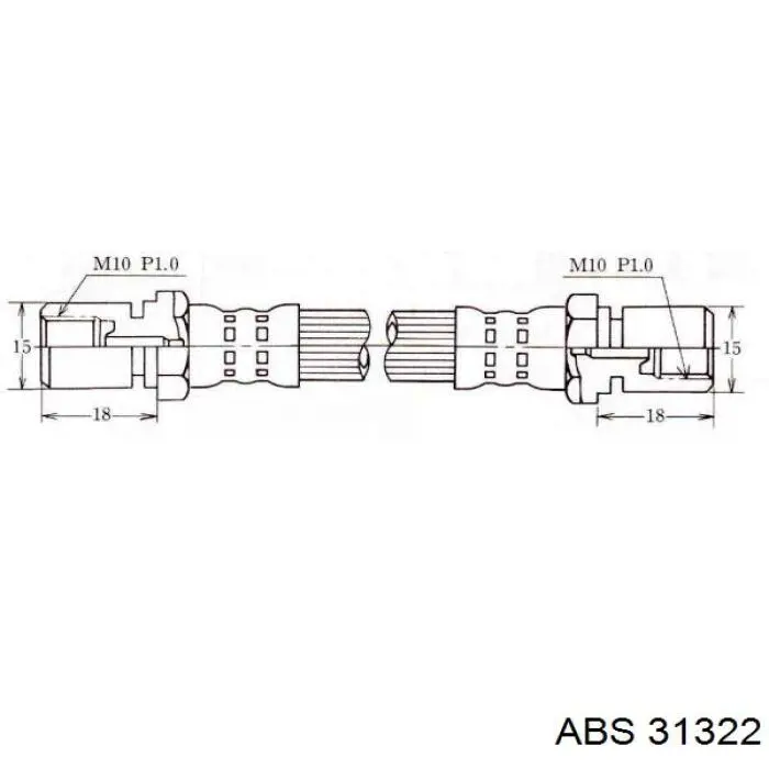 31322 ABS датчик абс (abs задній, правий)