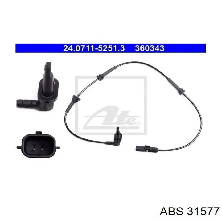 Датчик ABS передній ABS 31577 ціна, від 17.93 USD