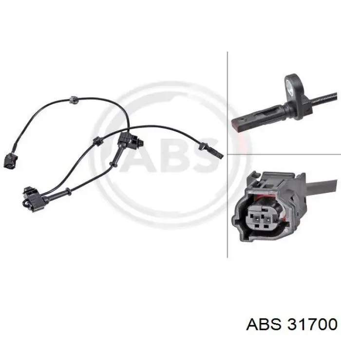 Купити 107524 Febi Датчик АБС (ABS) передній