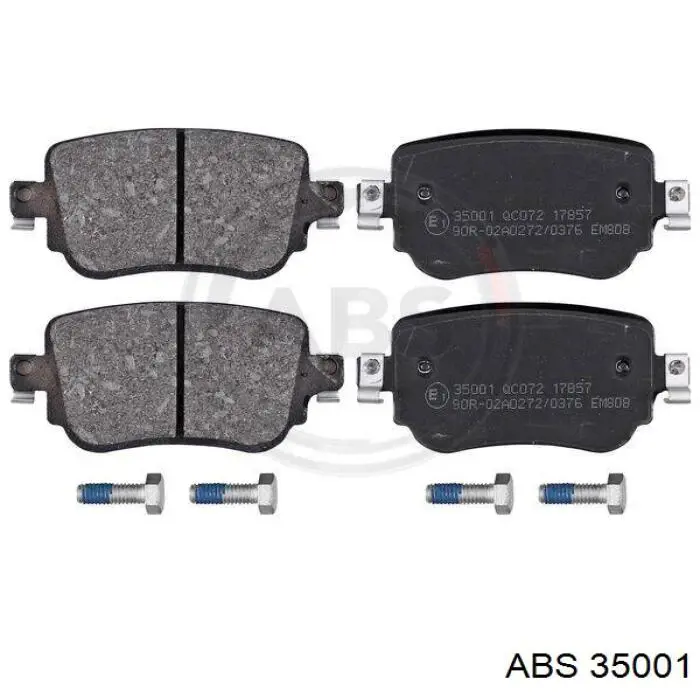 35001 ABS колодки гальмові задні, дискові