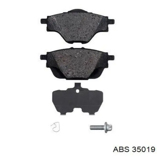 Задні гальмівні колодки ABS 35019 ціна, від 18.06 USD