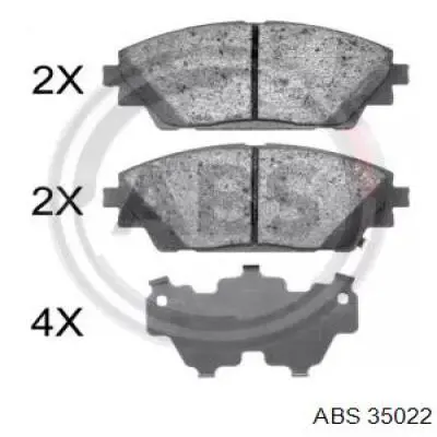 Гальмівні колодки ABS 35022 ціна, від 17.60 USD