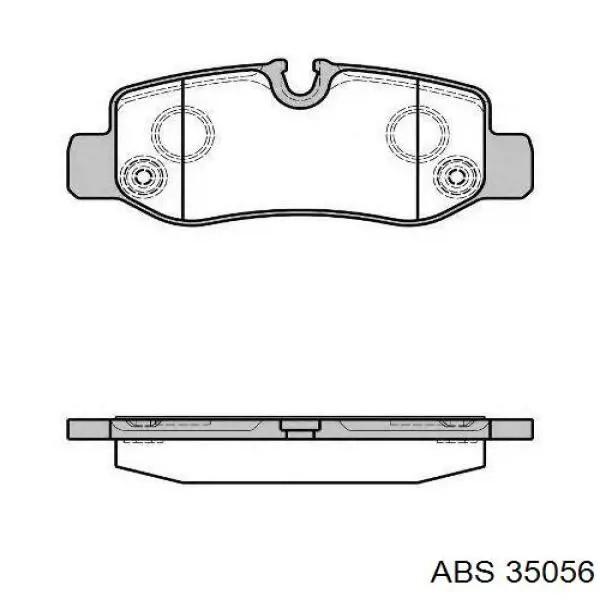 Задні гальмівні колодки ABS 35056 ціна, від 16.80 USD