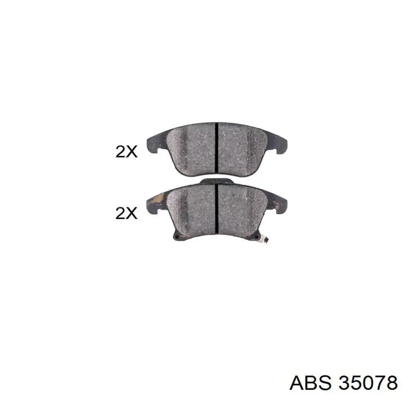 Купити 35078 ABS Колодки гальмівні передні, дискові