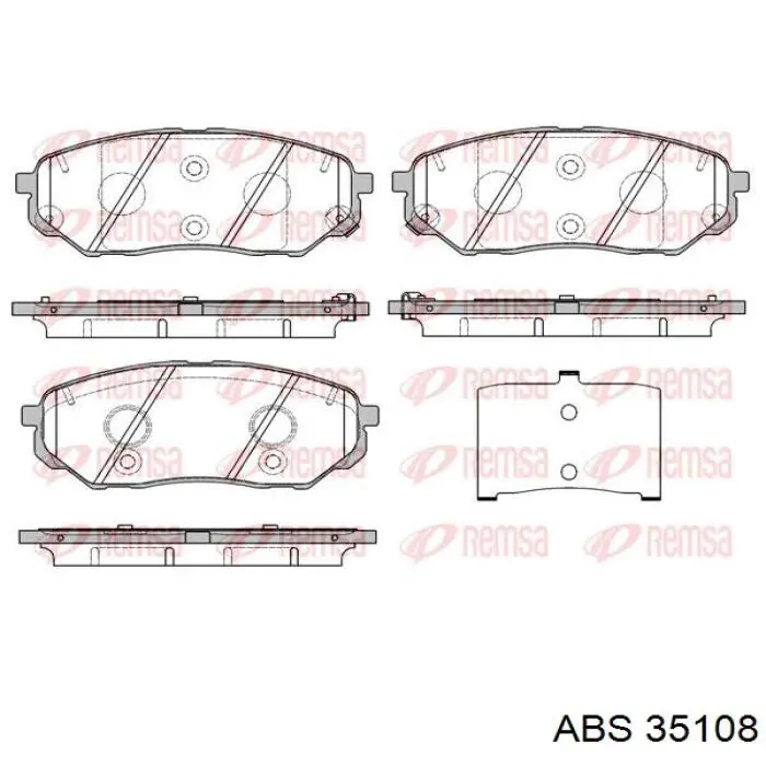 Гальмівні колодки ABS 35108 ціна, від 28.94 USD