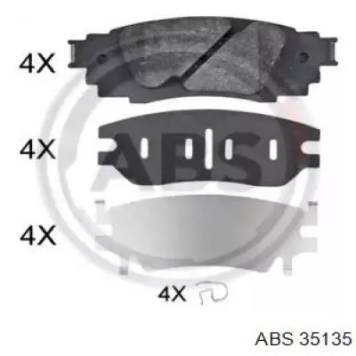 Купити 35135 ABS Задні колодки