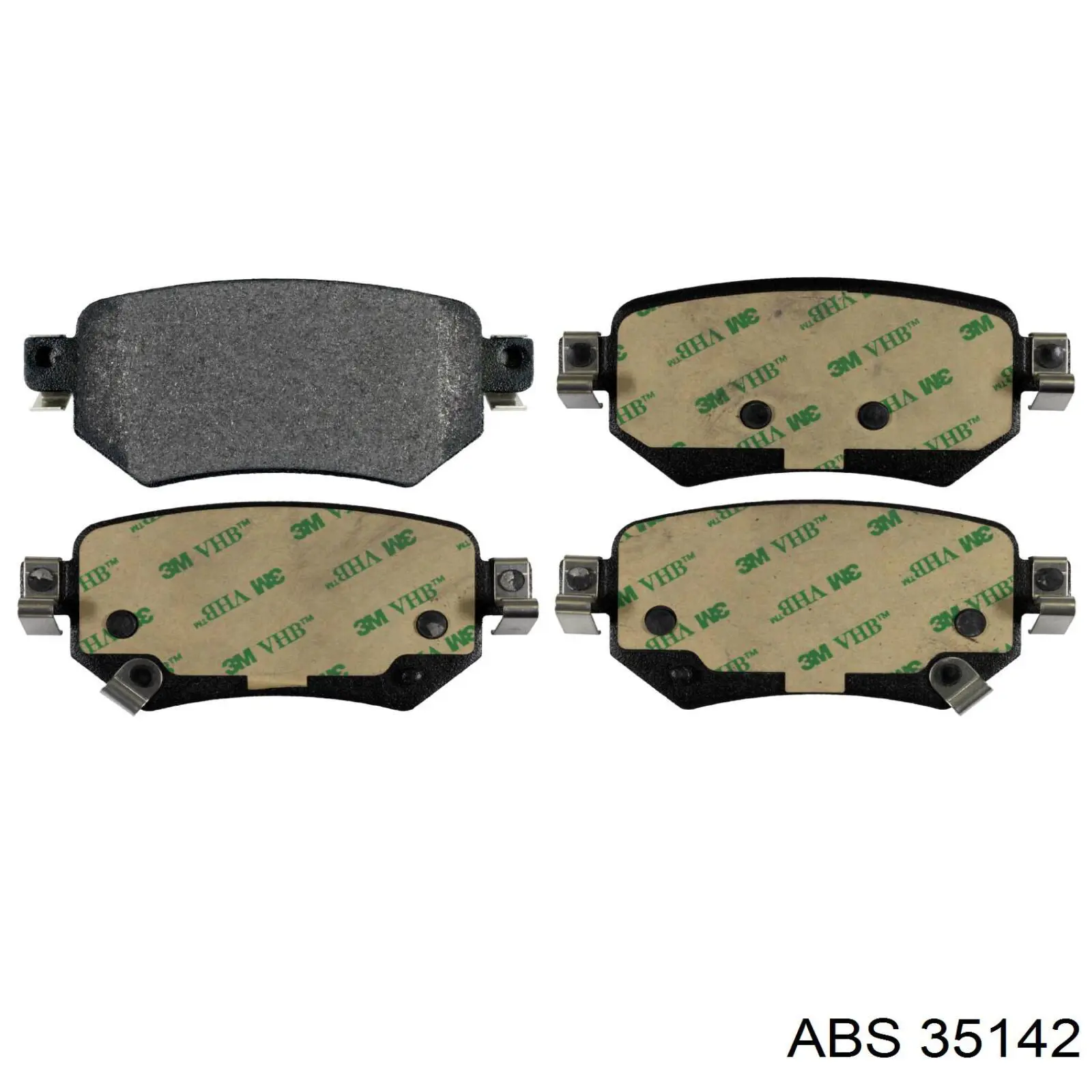 35142 ABS Колодки гальмівні задні, дискові