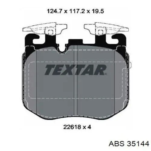 Купити 34108064561 BMW Колодки гальмівні передні, дискові