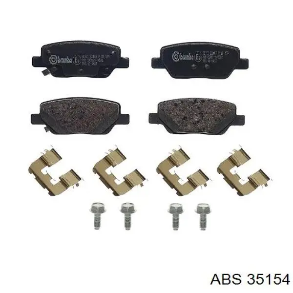 Задні гальмівні колодки ADBP420038 Blue Print