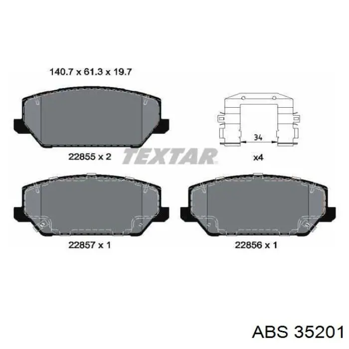 Купити 58101K9A10 Hyundai/Kia Колодки гальмівні передні, дискові
