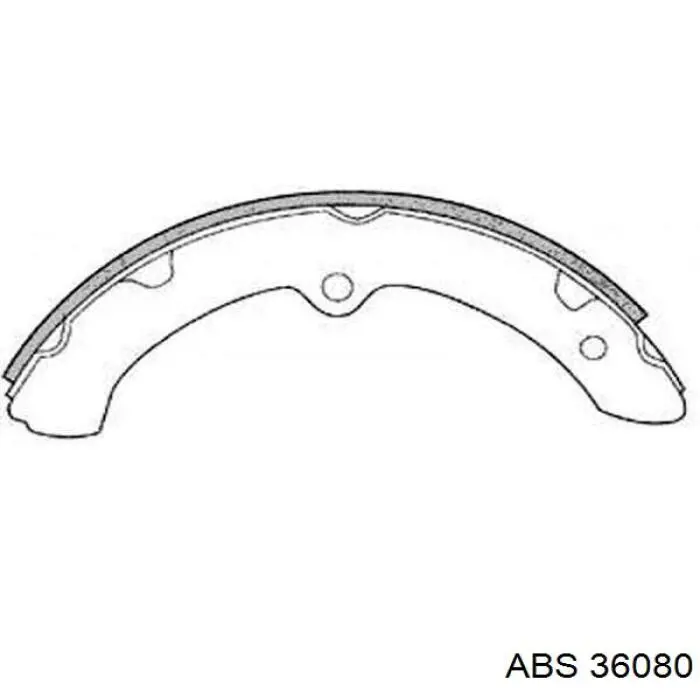 Гальмівні колодки ABS 36080 ціна, від 9.40 USD