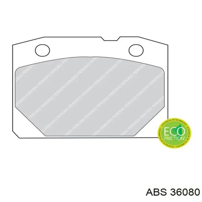 Купити 36080 ABS Колодки гальмівні передні, дискові