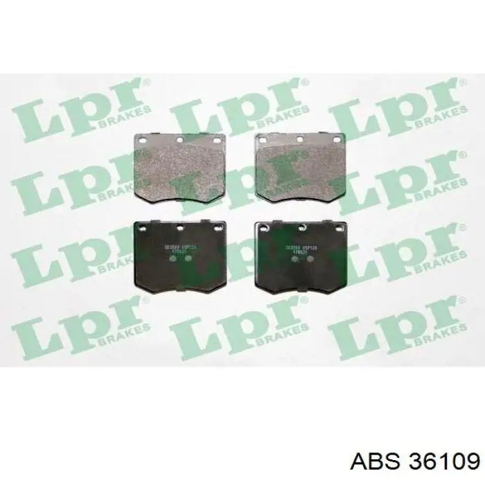 36109 ABS колодки гальмівні передні, дискові