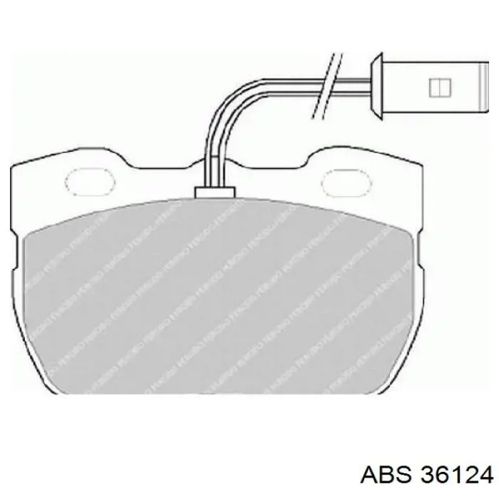 Купити 36124 ABS Колодки гальмівні передні, дискові
