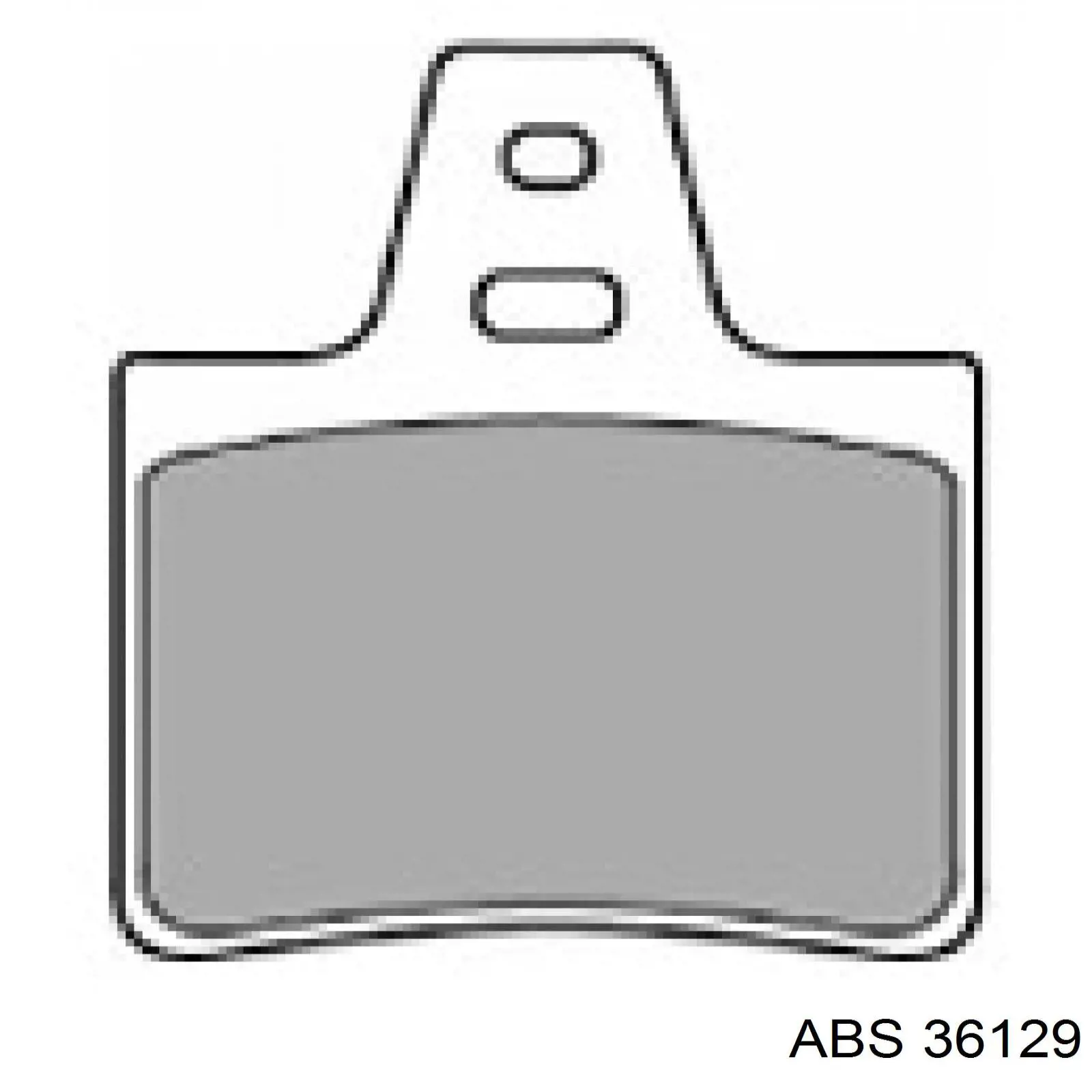 36129 ABS колодки гальмові задні, дискові