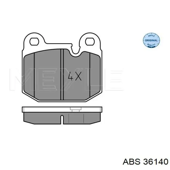Купити 36140 ABS Колодки гальмівні передні, дискові