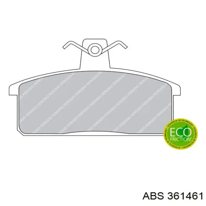 Гальмівні колодки ABS 361461 ціна, від 10.66 USD