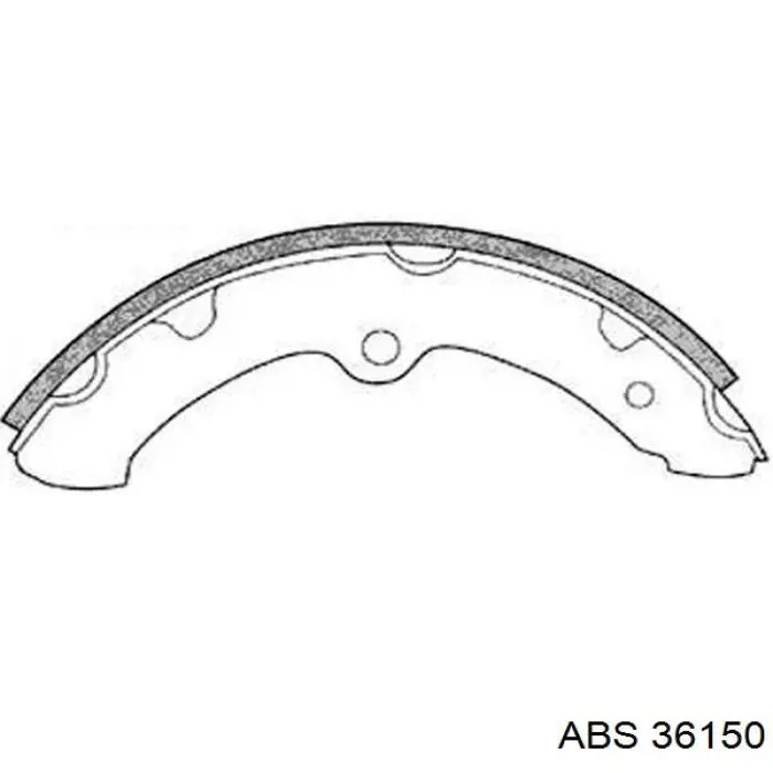 Колодки гальмівні передні, дискові 36150 ABS