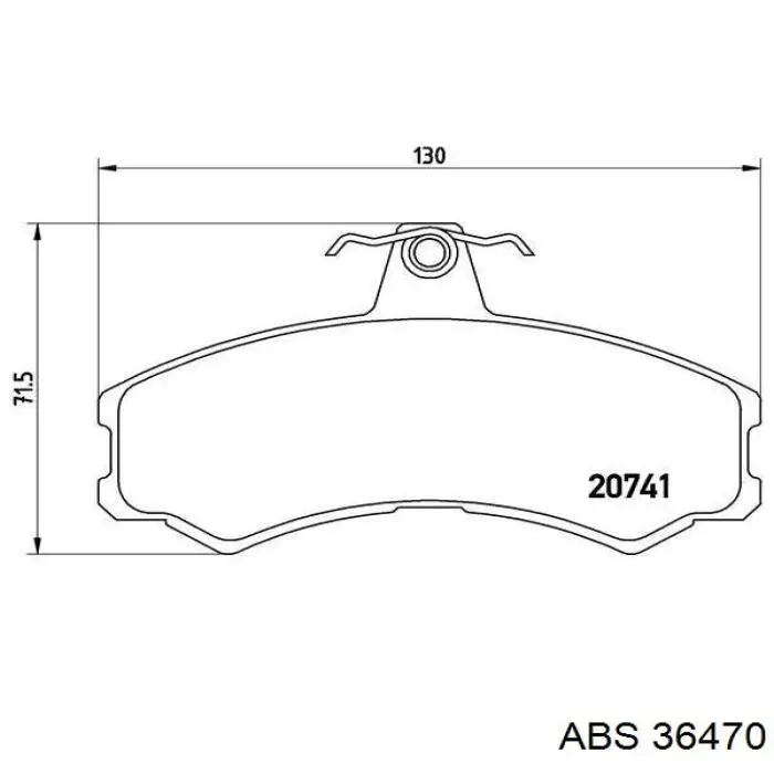 Купити 36470 ABS Колодки гальмівні передні, дискові