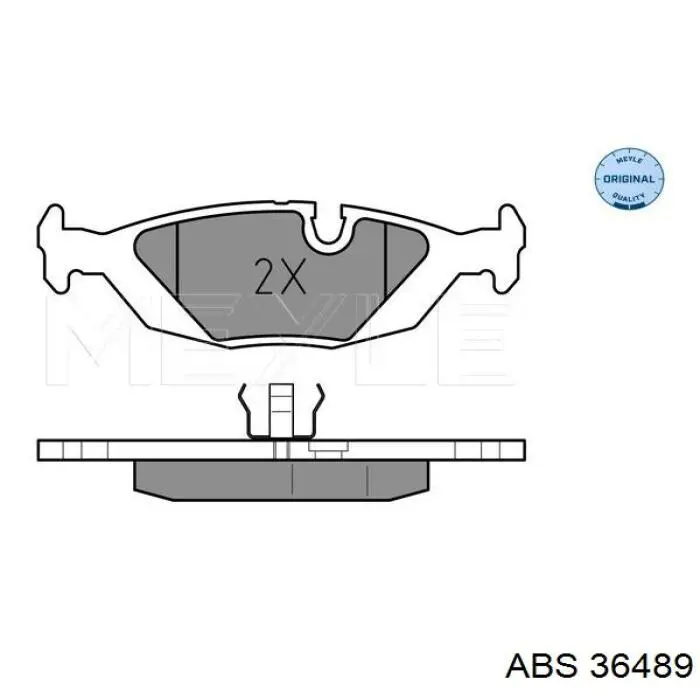Задні гальмівні колодки ABS 36489 ціна, від 10.95 USD