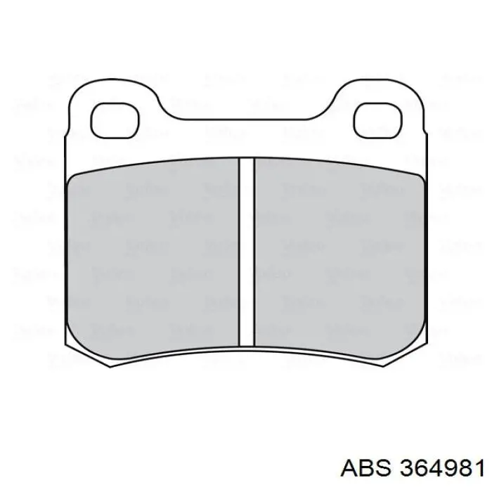 Купити 364981 ABS Задні колодки