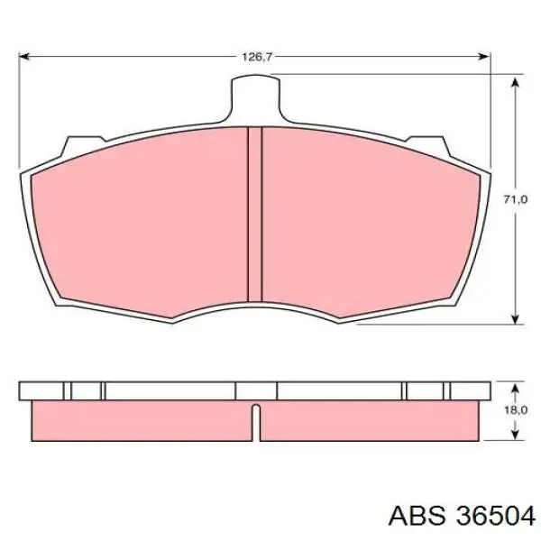 Гальмівні колодки ABS 36504 ціна, від 24.32 USD