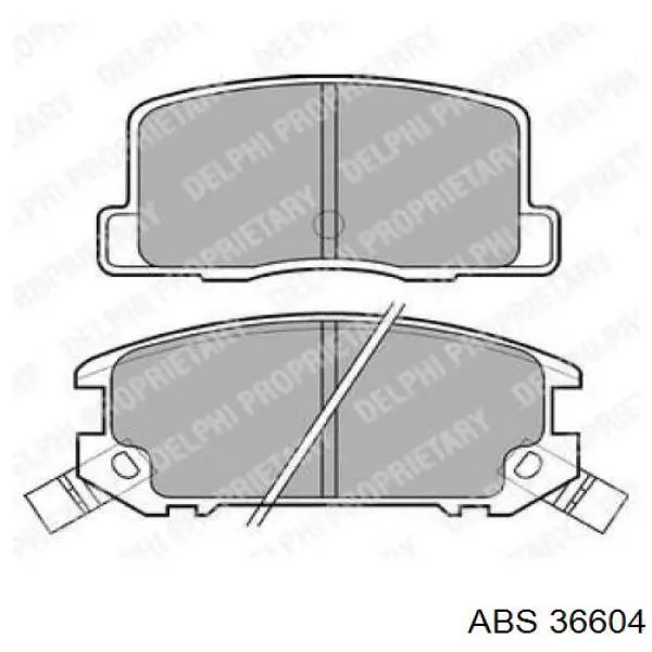 Задні гальмівні колодки ABS 36604 ціна, від 14.57 USD