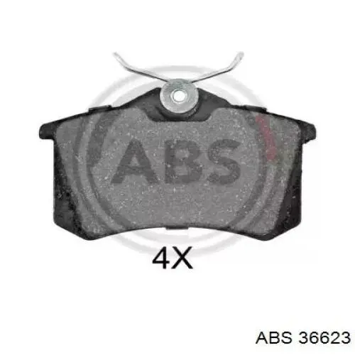 Задні дискові колодки ABS 36623