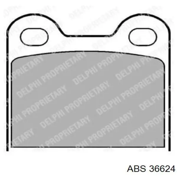 Купити 36624 ABS Задні колодки